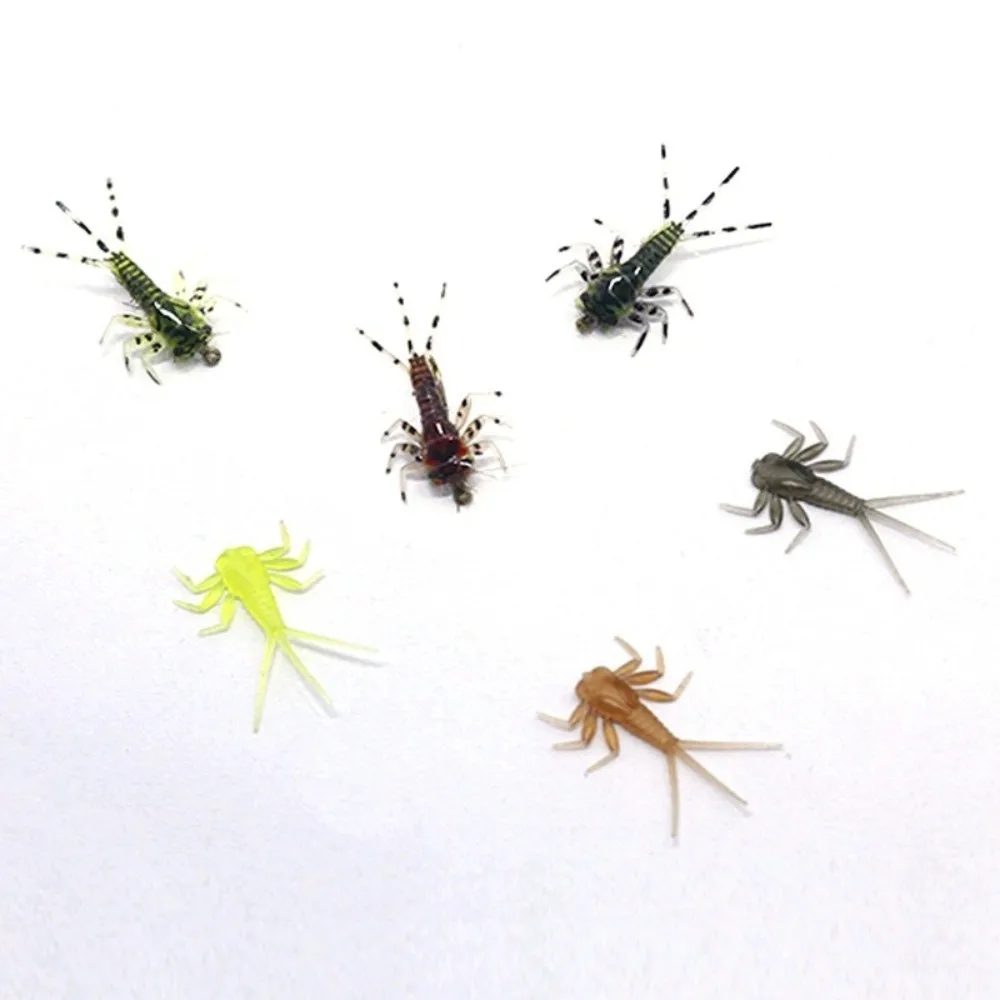 Paquete de 20 piezas de materiales para atar moscas de piel fina, moscas de ninfa, componentes para atar moscas, moscas de ninfa Artificial, moscas artificiales - imagen 5