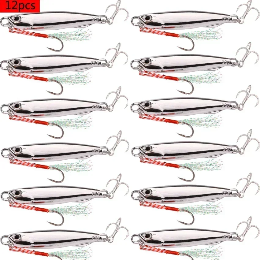 12pc-2 hooks silver