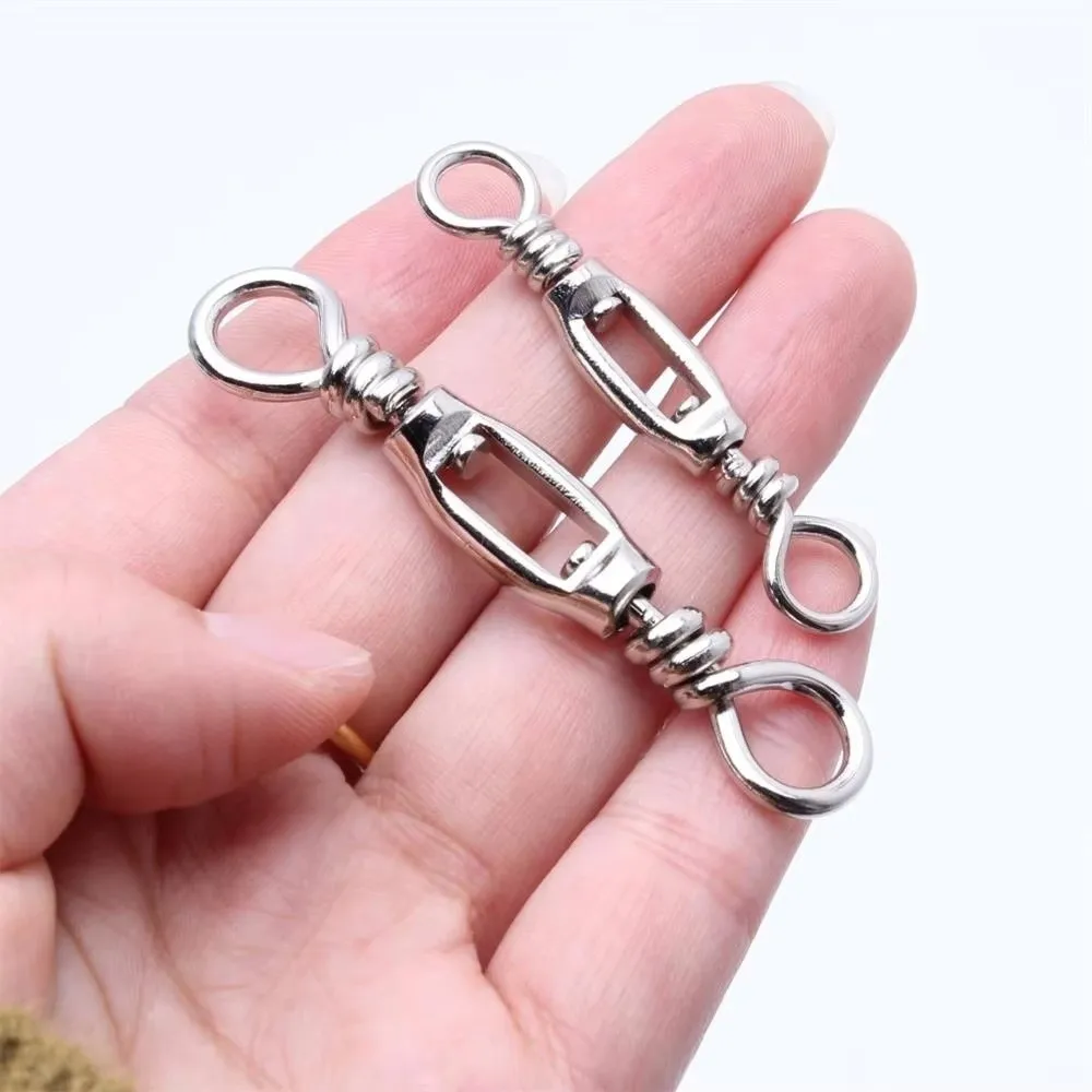 Anillo de pesca de acero inoxidable con objetos grandes 1 # -10 # Diseño en forma de ocho anillos giratorios universales de material de acero inoxidable - imagen 4