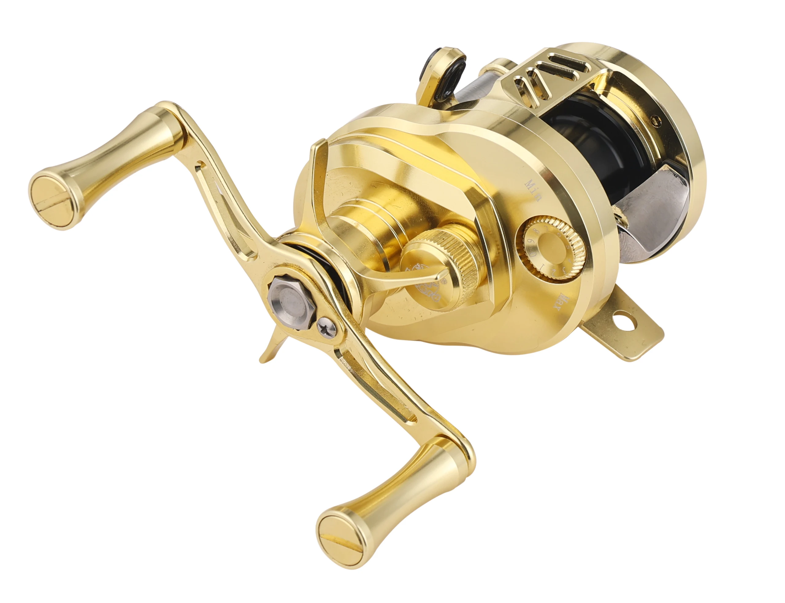 Carrete de pesca de lagarto BOKI PRO, carrete de baitcaster de mirco con pesa 139g, relación 7,6:1, cuerpo de aleación CNC, carrete de baitcasting poco profundo - imagen 4