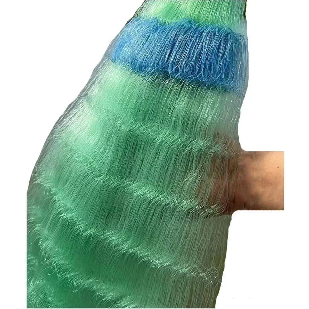 POUI COME DREAM-red de pesca reforzado, red de enmalle de 3 capas, monofilamento de nailon, red de pescado, camarones, Trammel, profundidad 1,5 m-6m, longitud 90m - imagen 3