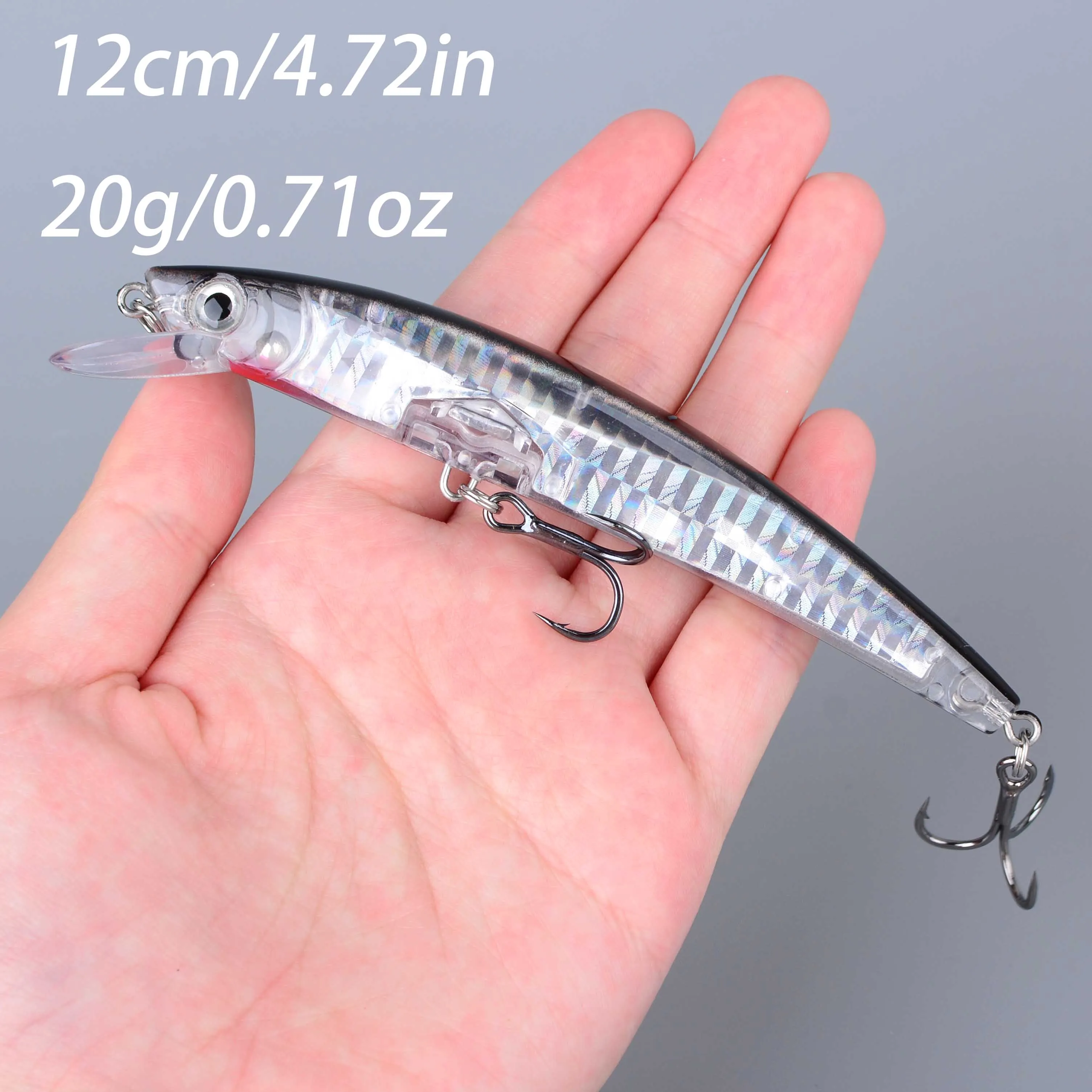 Crankbait láser minnow duro para lucio, carpa y lubina - imagen 2