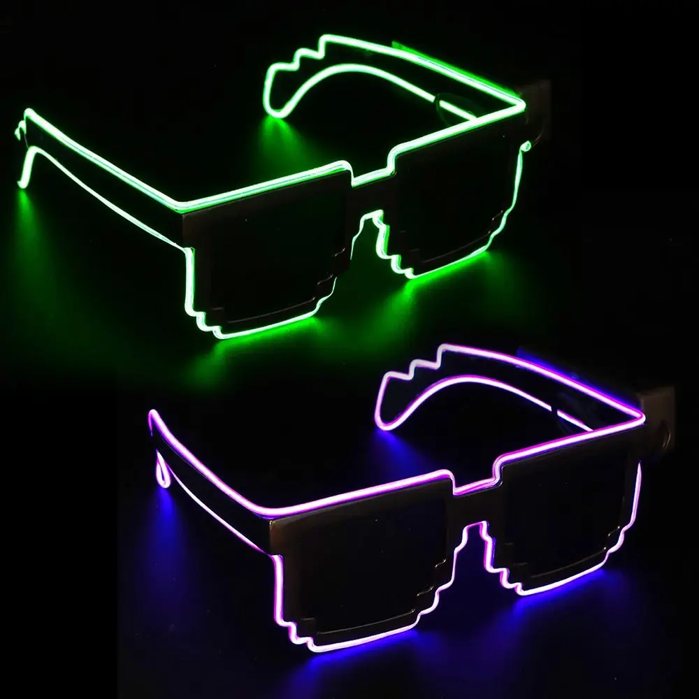 Gafas intermitentes divertidas de neón para fiesta Rave para niños adultos, perfectas para discotecas de fiesta de neón de cumpleaños, Navidad y Halloween - imagen 3