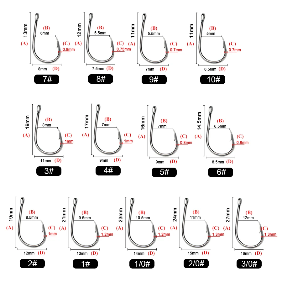 FTK-anzuelo de pesca de acero de alto carbono, anzuelo fuerte con forma de anillo japonés, con púas, ISEAMA, 3/0 #2/0 #1/0 #, accesorios de pesca de carpa - imagen 5