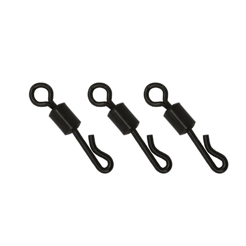 Conector de Pesca giratorio de cambio rápido, rodamiento en forma de Q, giratorios para aparejos de Pesca de carpa, accesorios, 1000 Uds. - imagen 3