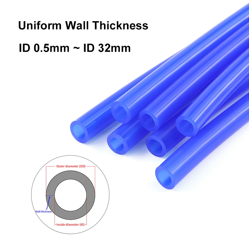 Tubo de silicona alimentario azul 3-12 mm para pesca - imagen 3