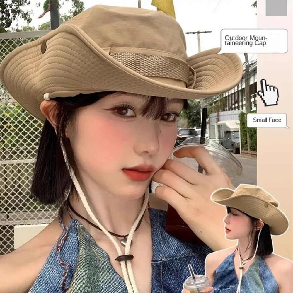 Sombreros de sol de poliéster de Color sólido, ala ancha, ajustable, aleros grandes, sombrero para el sol, plegable, Color sólido, ala ancha, sombrero de cubo para montar y pescar