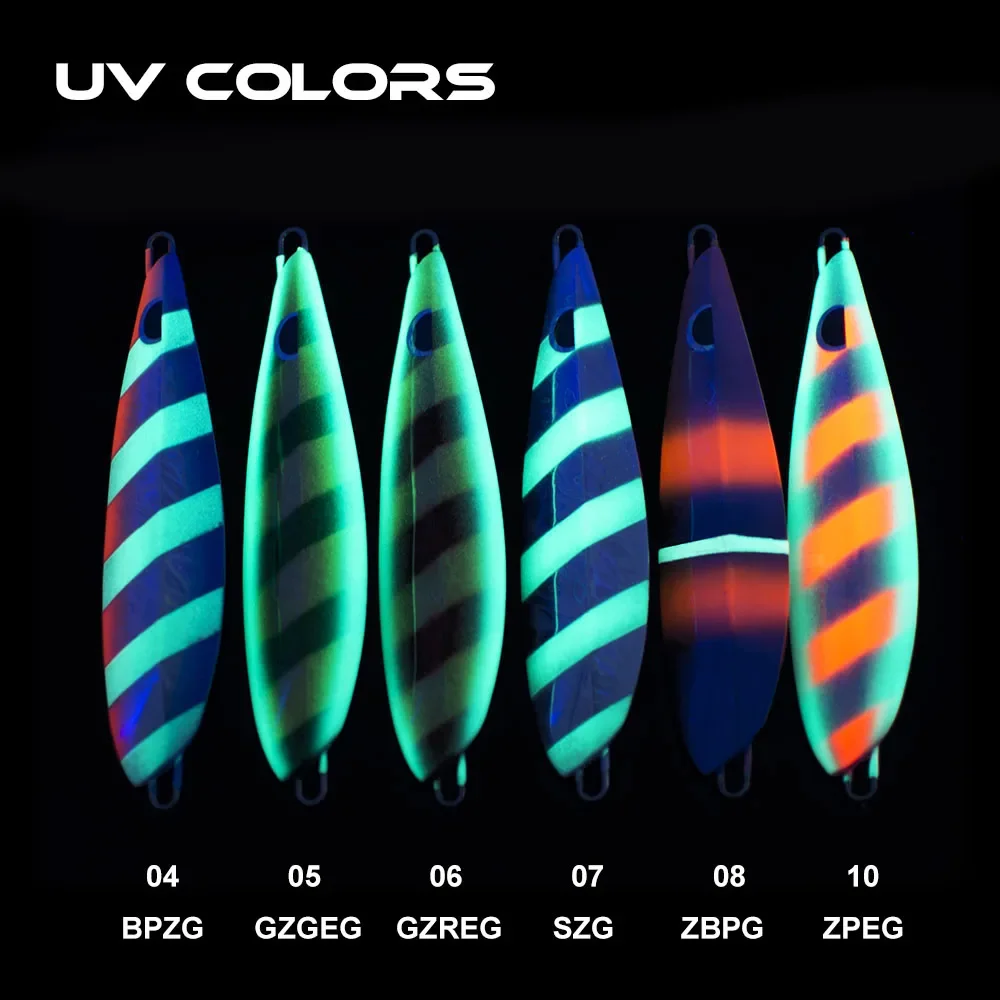 Countbass Jigging Lures150g 5,3 oz Spunky Slow Jigs Señuelos Jigg de metal para agua salada Colores UV disponibles - imagen 2