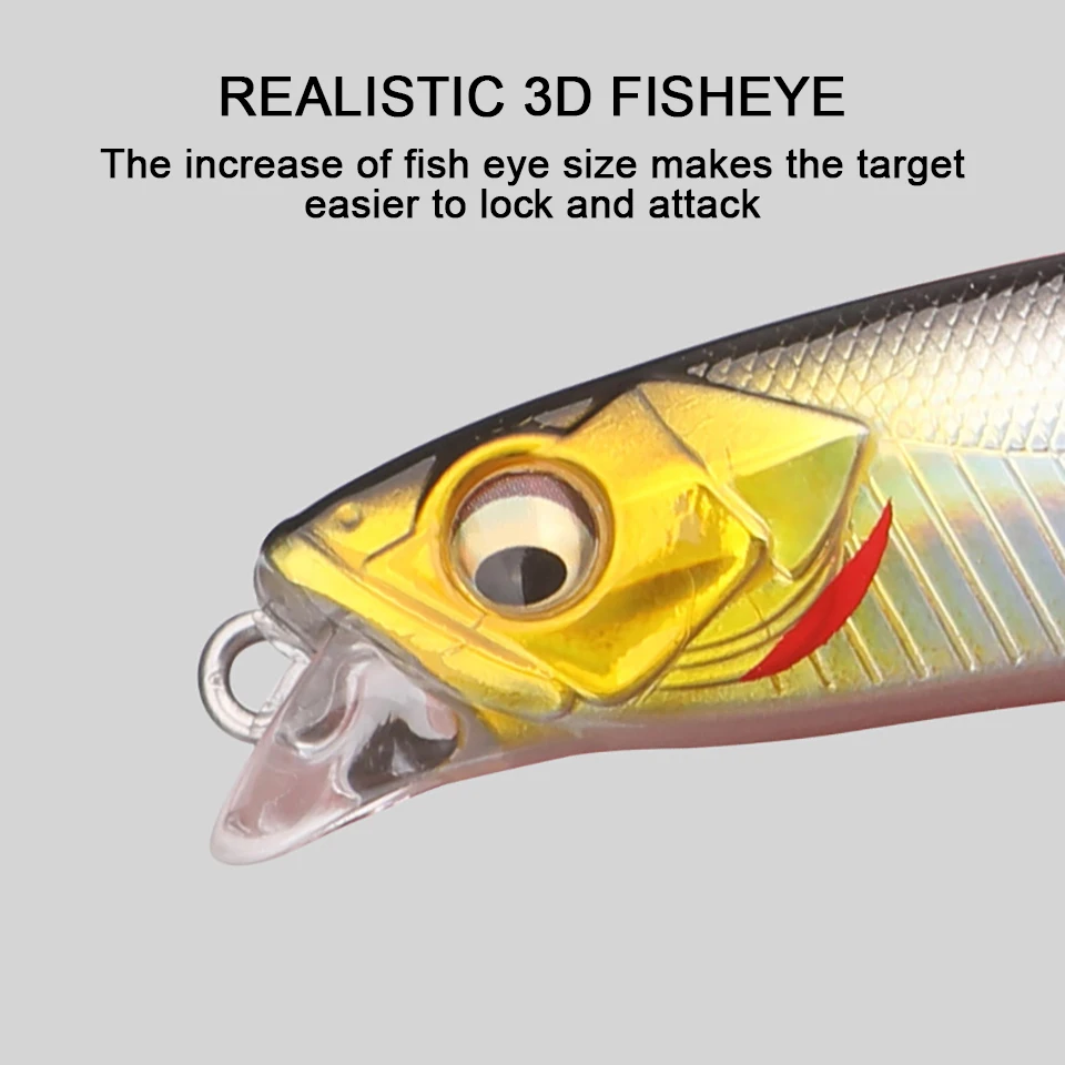 Cebos duros de plástico para pesca, cebo Artificial con anzuelo, Wobblers, perca, carpa, Lucio, 1 piezas, 10G/15G, 75MM/85MM - imagen 5