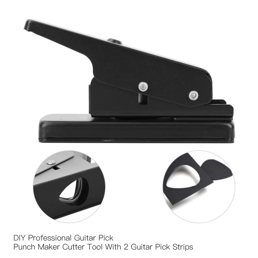 Herramienta perforadora de púas para guitarra con tiras de extracción
