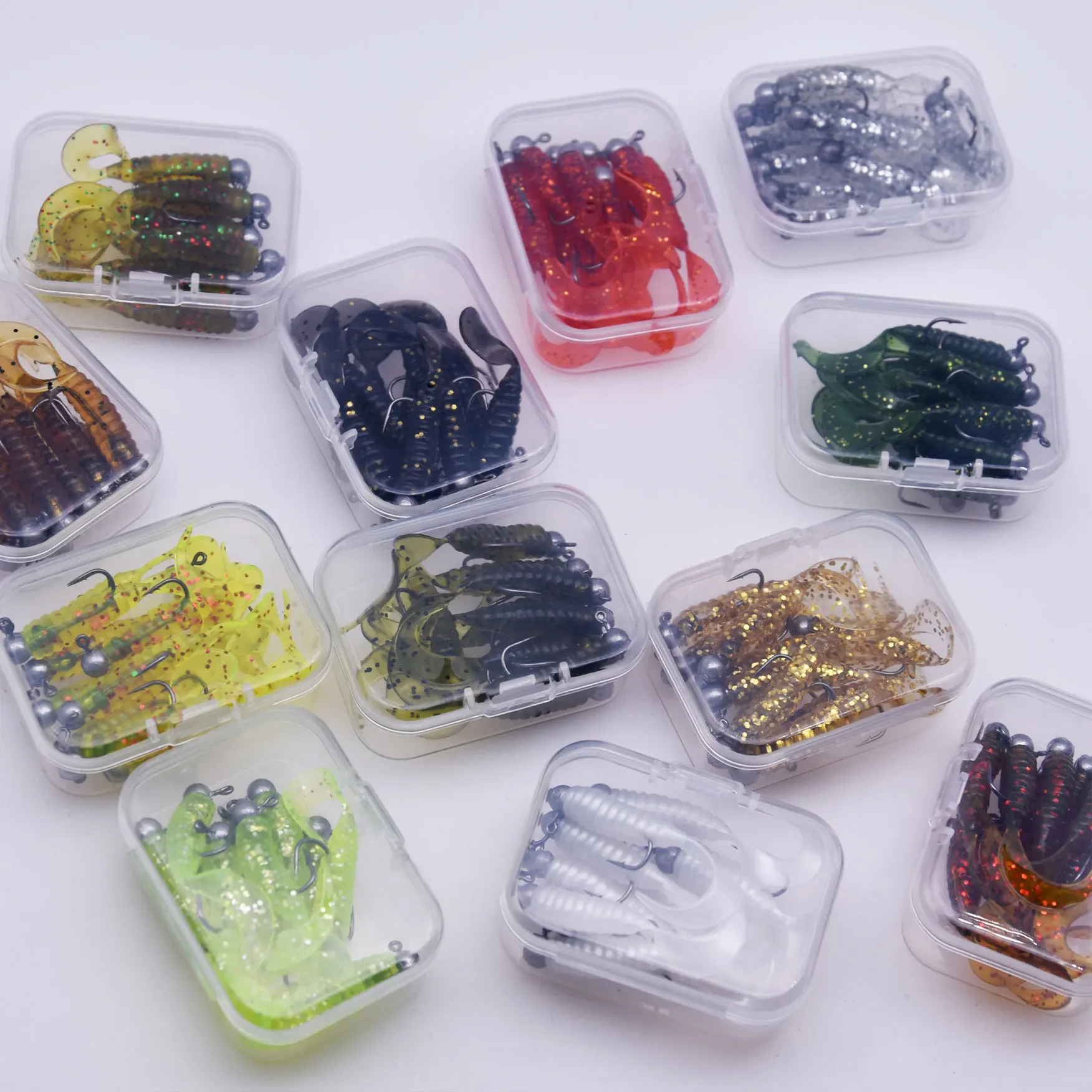 JYJ-Paquete de Señuelos de pesca, 4cm, 0,6g, 10 unids/lote/caja - imagen 5