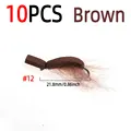 10pcs Brown