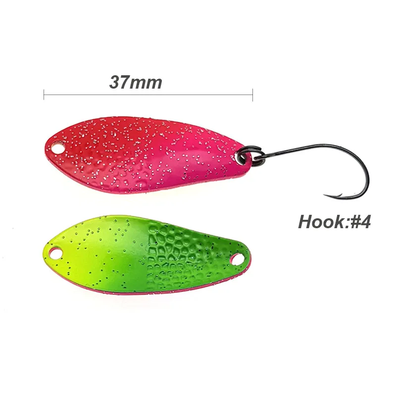 Cuchara Giratoria 4g 37mm Cobre – Para trucha perca salmón - imagen 4
