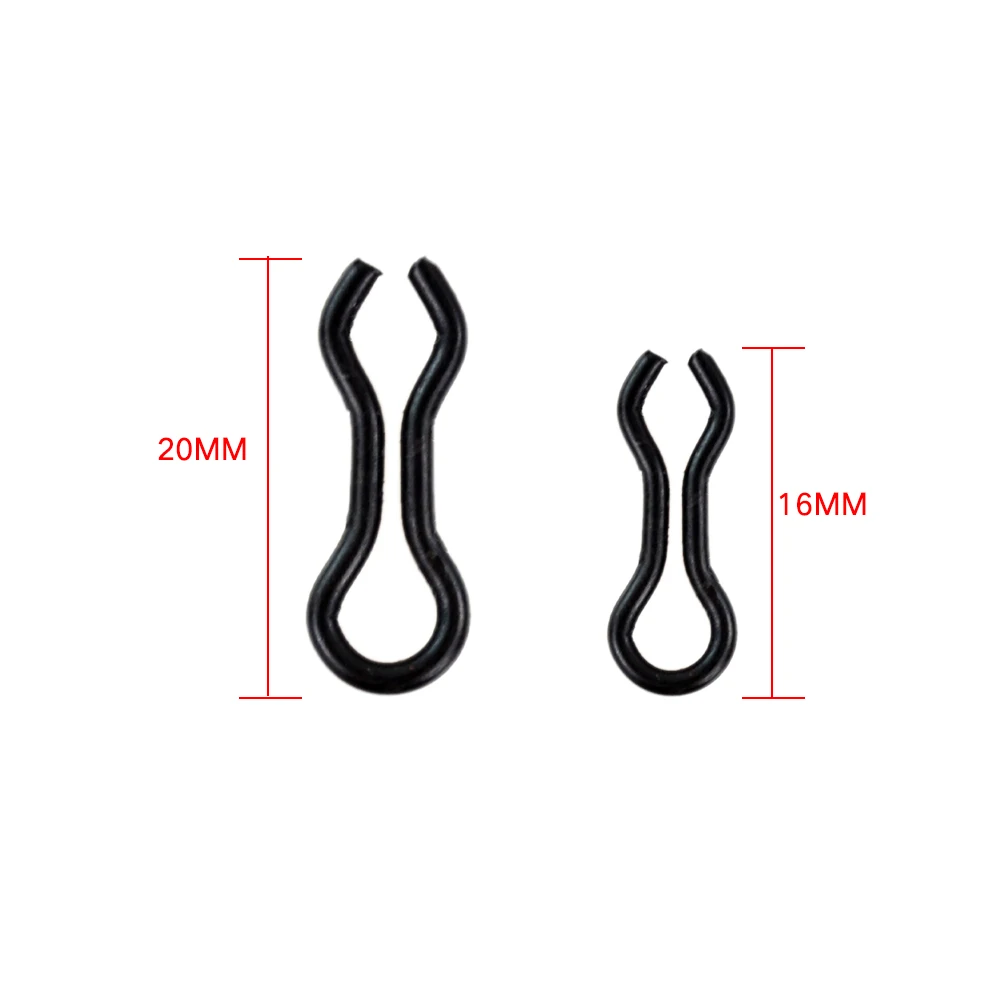 Conector de broches rápidos de plomo para pesca de 20 piezas, accesorios para pesca de carpa, insertos de bucle, aparejos de Clip - imagen 3
