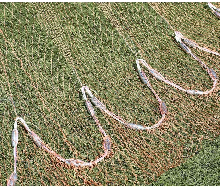 Red de pesca Lawaia, línea multifilamento, red tradicional con colgante de acero, red de pesca para lanzar peso, nailon blanco - imagen 3