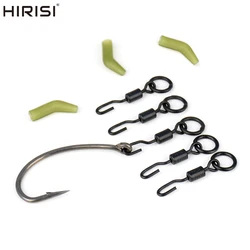 Spinner giratorio para pesca de carpa con aparejo Ronnie, microgancho de pesca, funda de gancho giratorio, aparejos de cambio rápido, accesorios de pesca giratorios