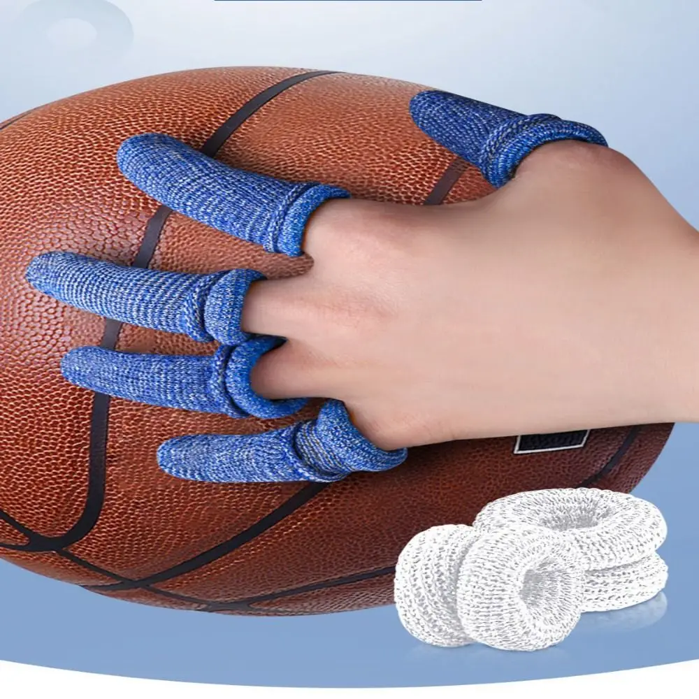 Vendaje de algodón suave para dedos, vendaje Tubular elástico para dedos, Protector de dedos cómodo multicolor, 10 piezas - imagen 3