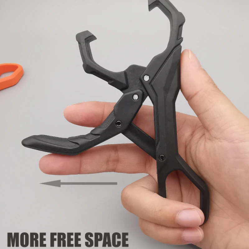 Controlador de pesca de fibra de vidrio y nailon, Clip de plástico de 13,5 cm, 37g, Mini señuelo de apertura, suministros de herramientas, accesorios, 1 unidad - imagen 4