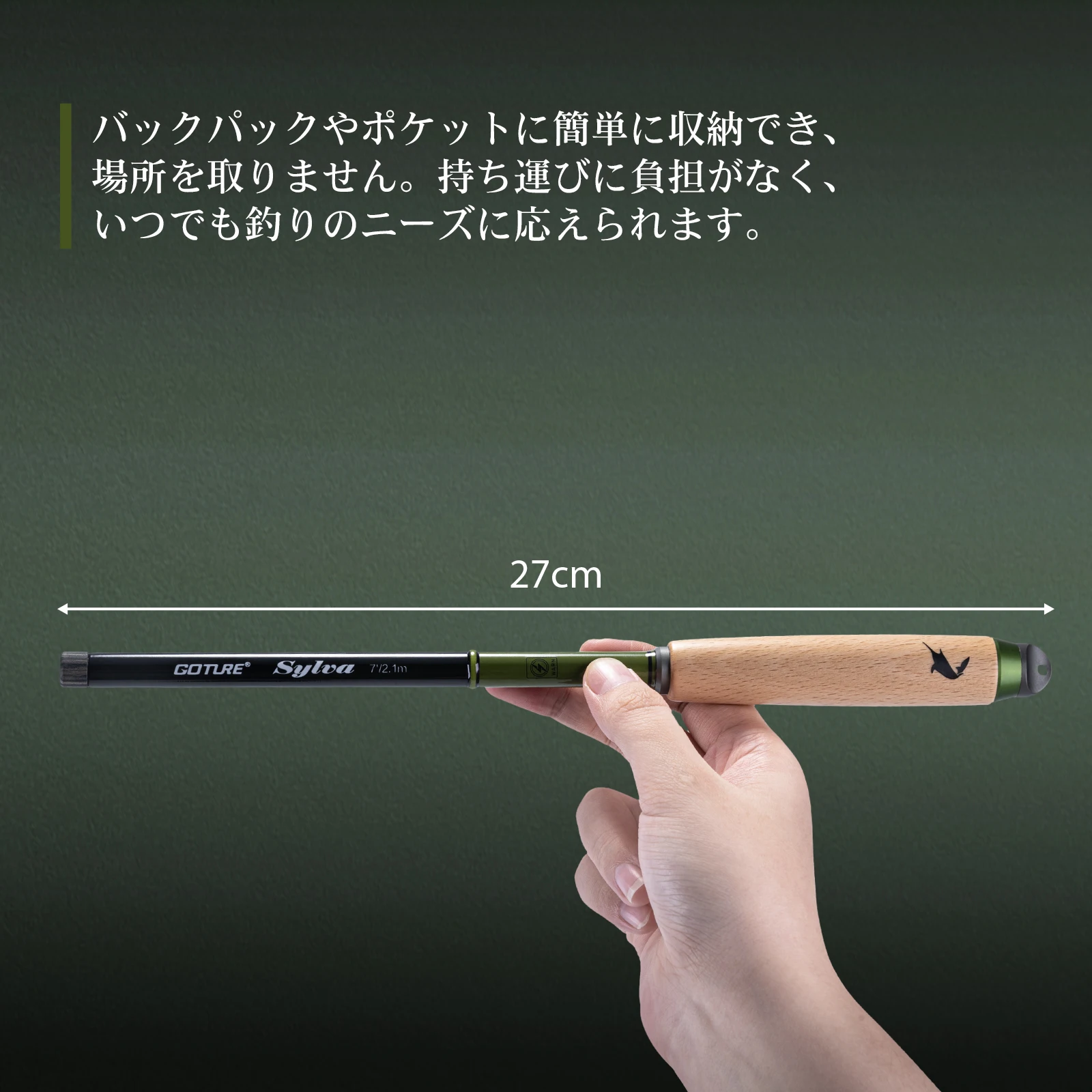 Caña de pescar Goture 1,2/1,5/1,8/2,1 m, mini caña de bolsillo de producción de aleación de aluminio, bolsa de caña de pescar gratis, fácil de almacenar y transportar - imagen 4