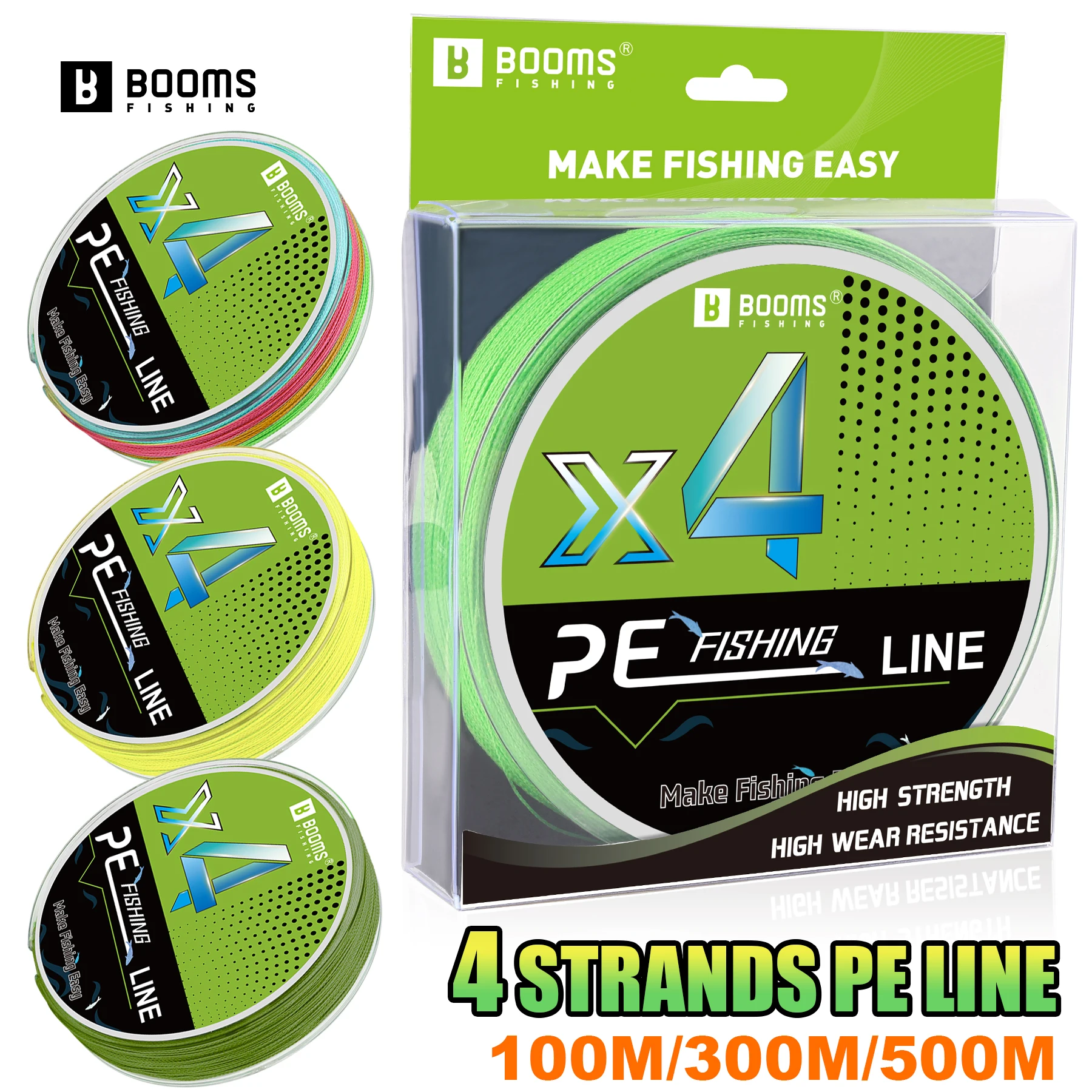 Booms Fishing BG3 Hilo de pesca trenzado – PE multifilamento resistente - imagen 4