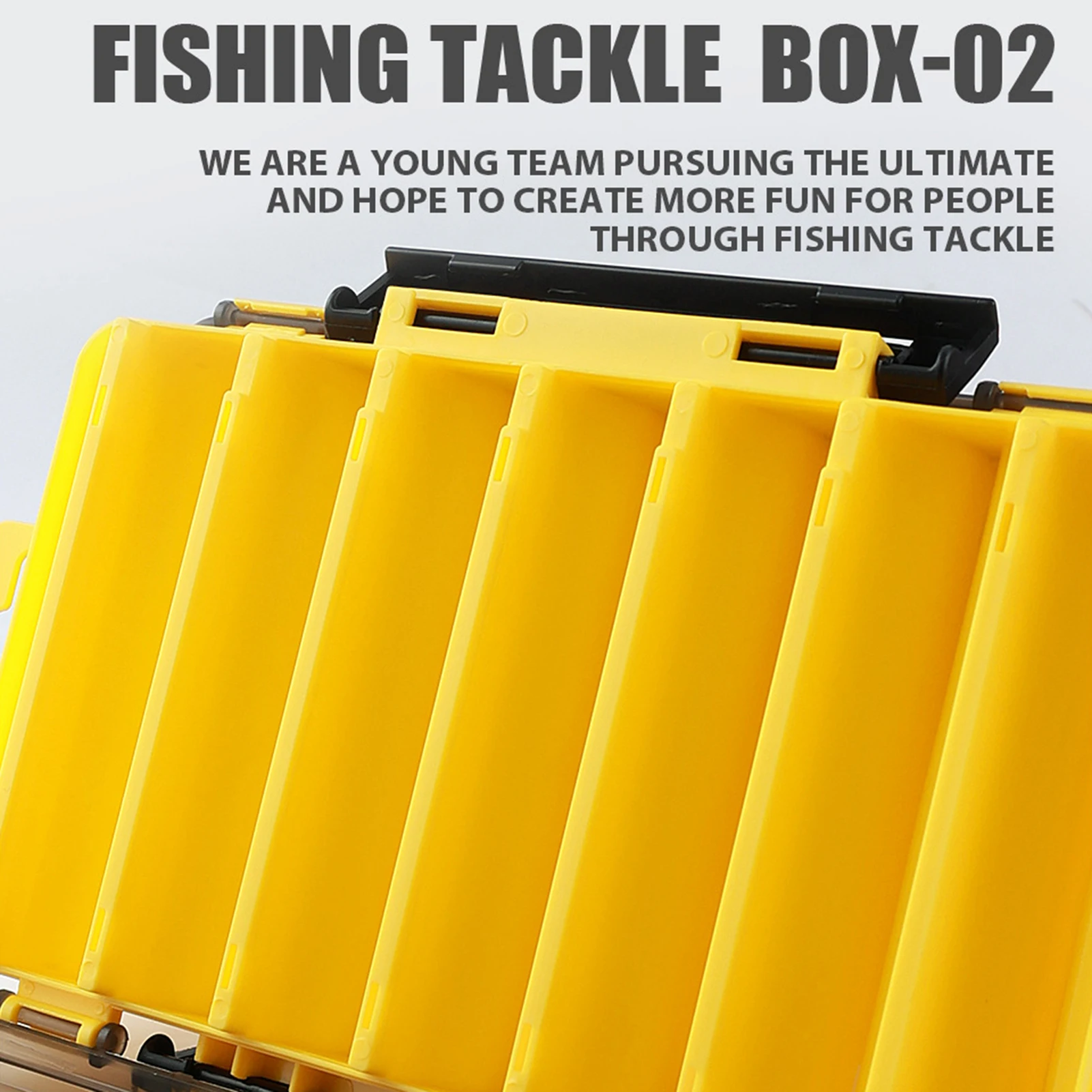 Caja de aparejos de pesca de 2 capas, múltiples rejillas, gran capacidad, señuelo de pescado, cebo falso, organizador de anzuelos, aparejos de pesca portátiles al aire libre - imagen 2