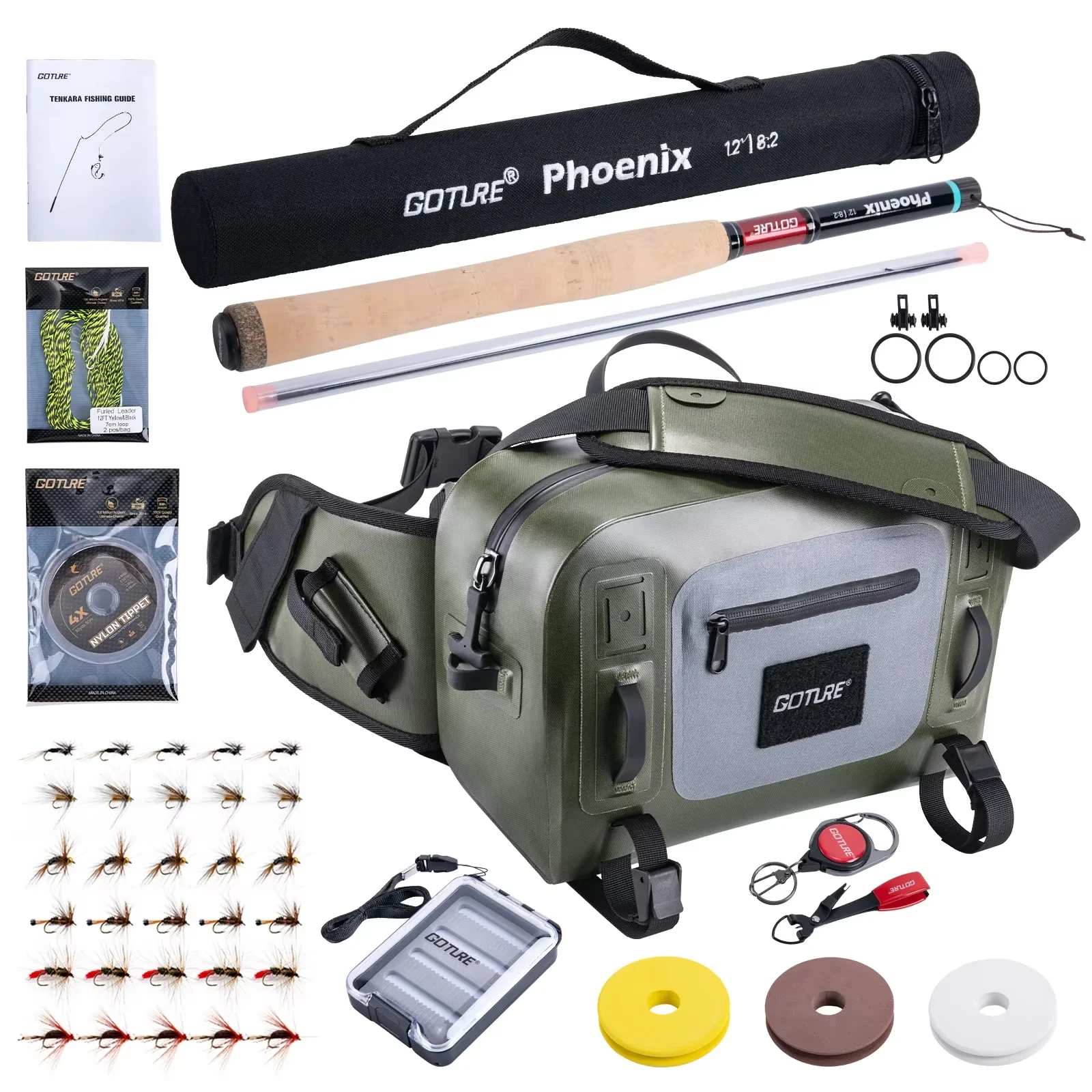 Goture Tenkara kit de caña con punta de repuesto - imagen 4