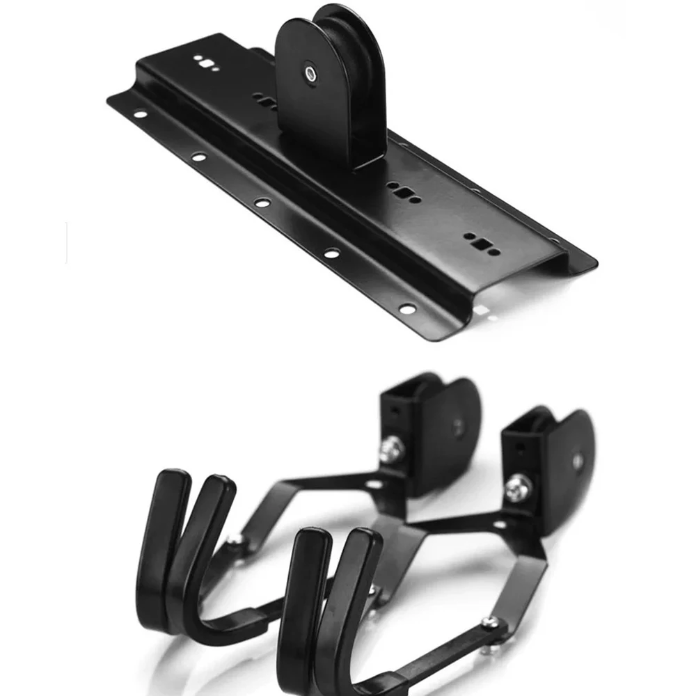 Sistema de polea de elevación de bicicleta de garaje con rodamiento de 60kg, estante de bicicleta superior, colgador de bicicleta de techo de alta resistencia - imagen 4