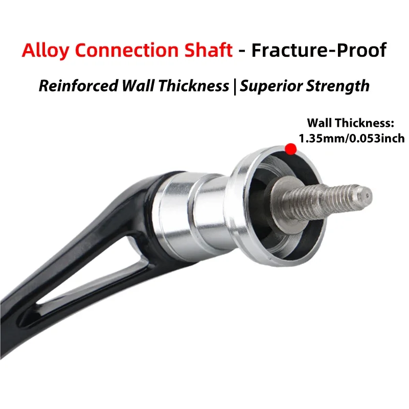 ידית פחמן קלה Huidiao עם ידיות יחידות / כפולות, זרוע רוקר קשיחה במיוחד עבור גלגלת דיג ספינינג - imagen 4