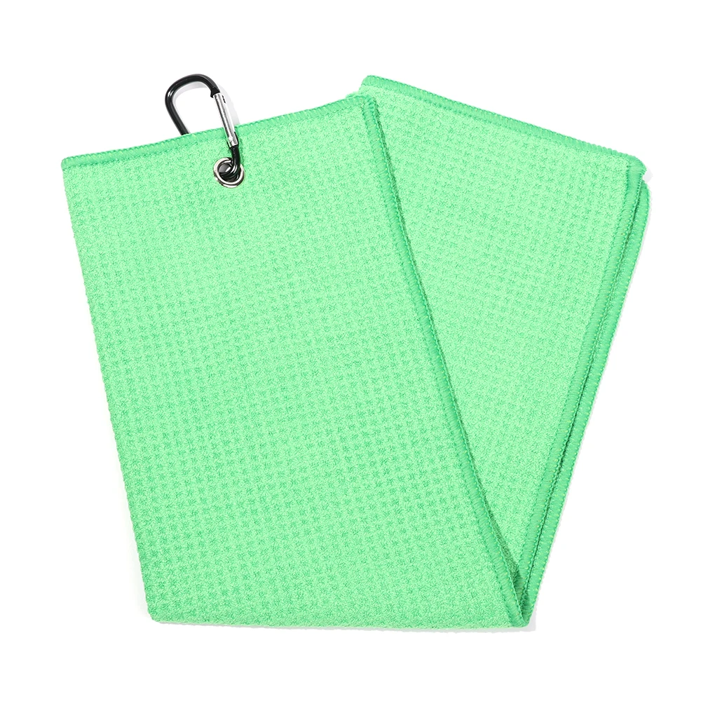 Cotton High Water Absorption Balls Hands Cleans Clubs With Carabiner Hook Golf Towel Cleaning Towels - imagen 3