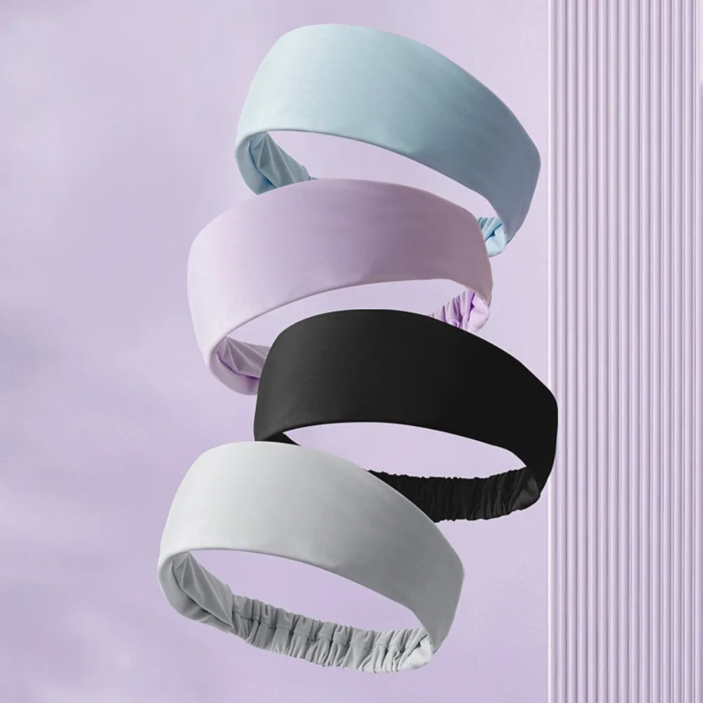 Diademas elásticas deportivas de Color sólido para mujer, accesorios para el cabello para Yoga y Fitness, PC - imagen 5