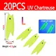 20pcs Chartreuse L