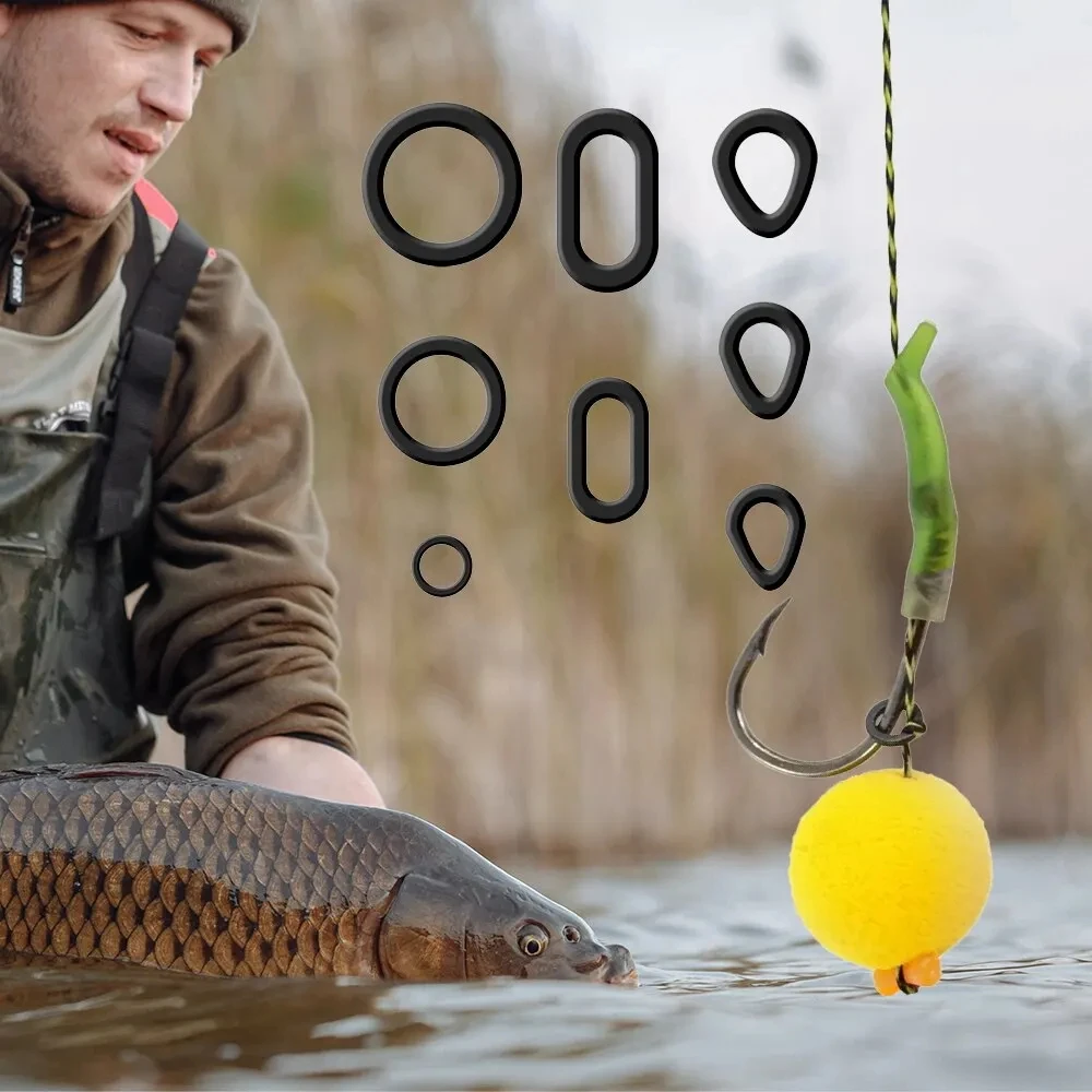 Anillos de aparejo de pesca de carpa, anillos de cebo Boilie para aparejos de conexión de gancho, Boilies emergentes, aparejos de pelo, accesorios de pesca duraderos y fáciles de usar - imagen 2