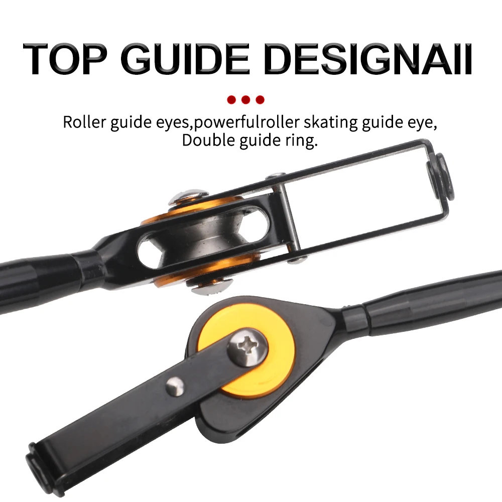 Caña de pescar de curricán de 2 secciones, caña de pescar de fibra de vidrio de 160 cm, caña de pescar de barco oceánico - imagen 3