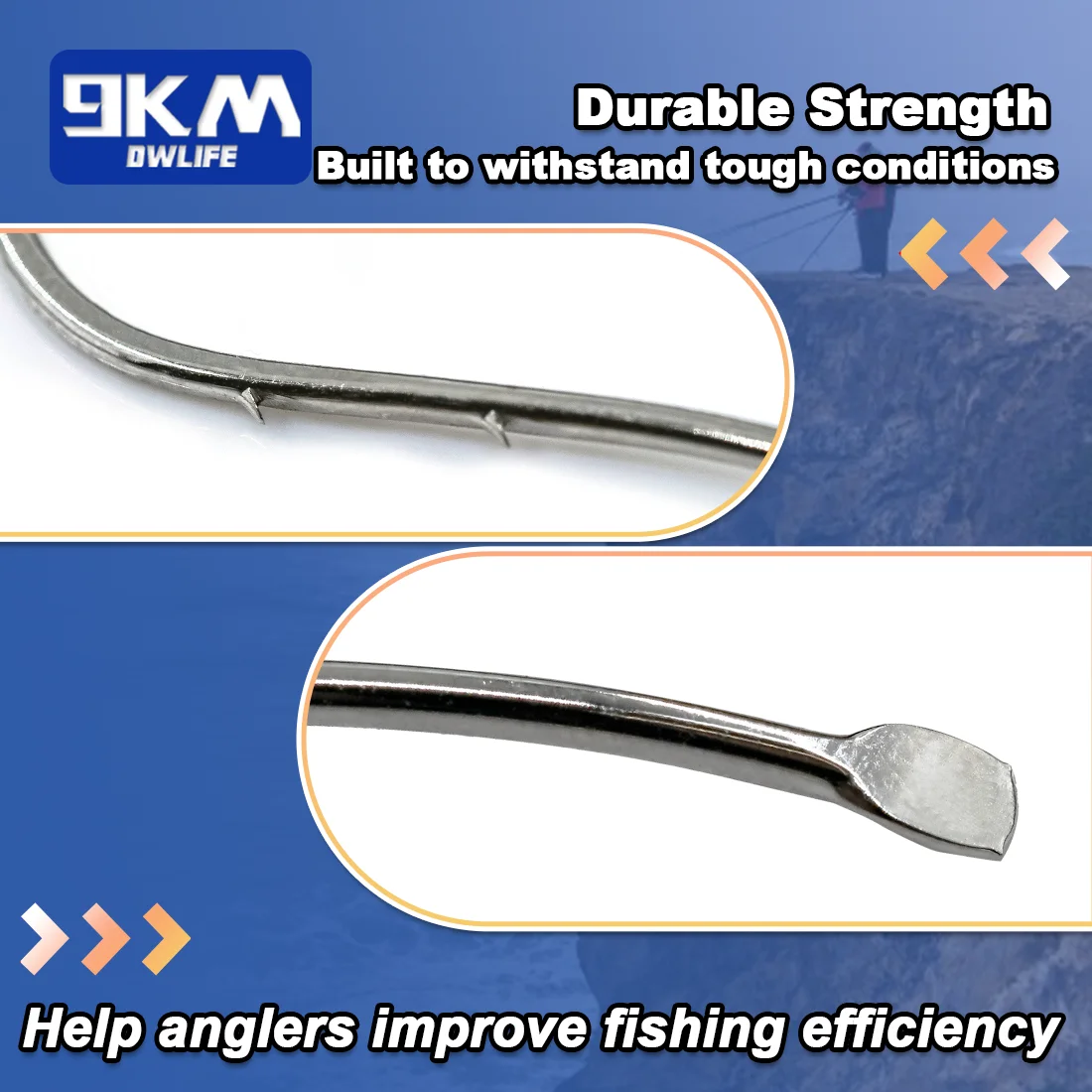 Anzuelos de pesca Baitholder, anzuelo de cebo vivo, 25 ~ 100 Uds., anzuelos de cebo vivo para pesca sin ojos, vástago de púas, anzuelos compensados para pesca en agua salada - imagen 4