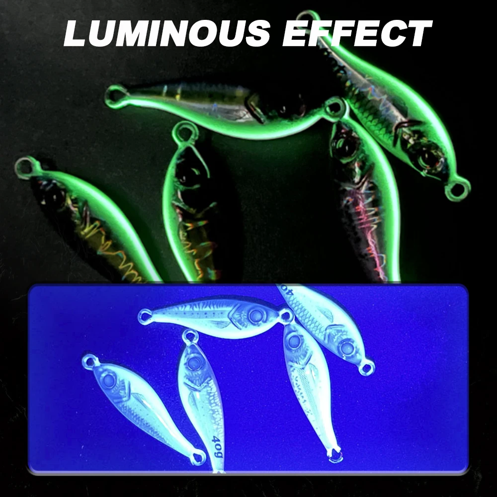 Hunthouse-señuelo de pesca de Metal con impresión 3D, 20g, 30g, 40g, Wobbler Artificial, cebo duro, pesca en mar de agua salada colorida - imagen 3