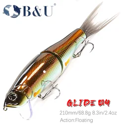 Señuelo Glide Minnow B & U – Articulado superficie para lubina