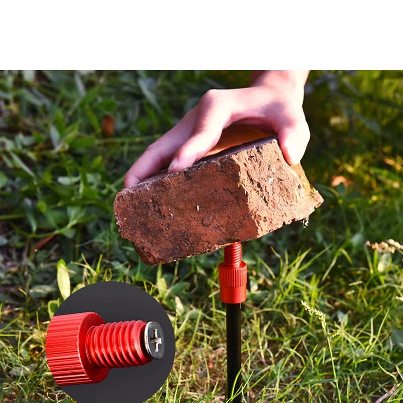 Caña de pescar telescópica de aleación de aluminio ajustable, soporte enchufable, soporte de tierra, herramienta de pesca - imagen 3