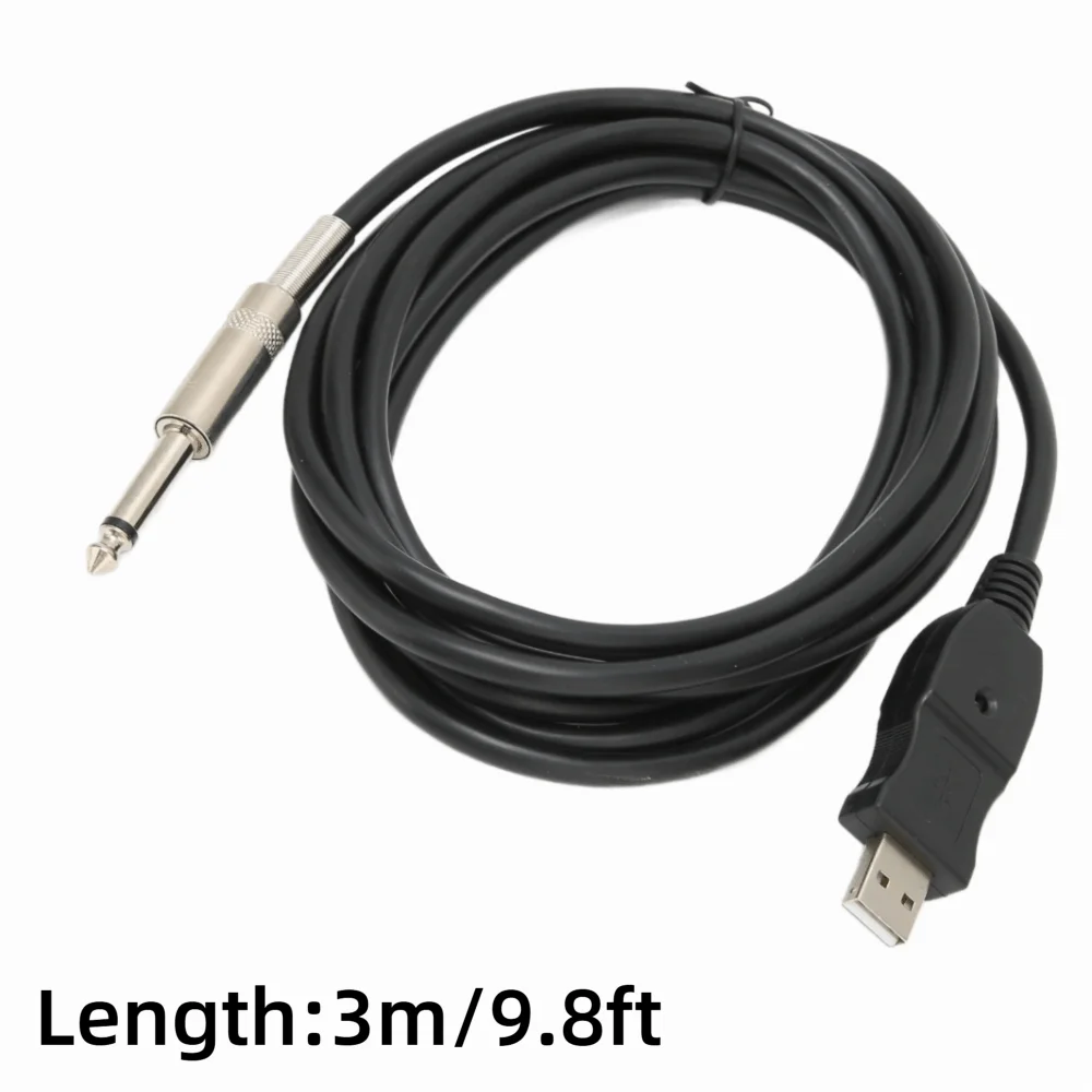 Cable USB a jack mono para guitarra eléctrica para instrumentos - imagen 5