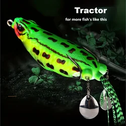 WEIHE 9cm25g rana gigante de seda de colores de doble pieza rana trueno modificada