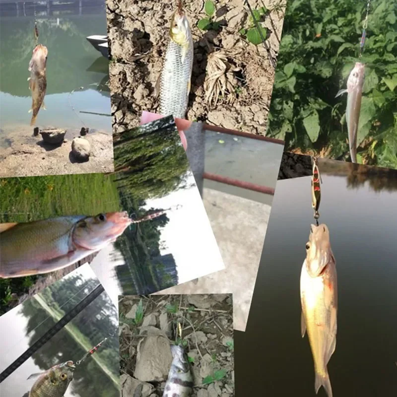 Nuevo Mini señuelo de pesca 3CM 4CM 3g 5g cuchara señuelos de metal Spinnerbait Minnow pez pequeño anzuelo único plantilla flujo trucha cebos pesca caliente - imagen 4