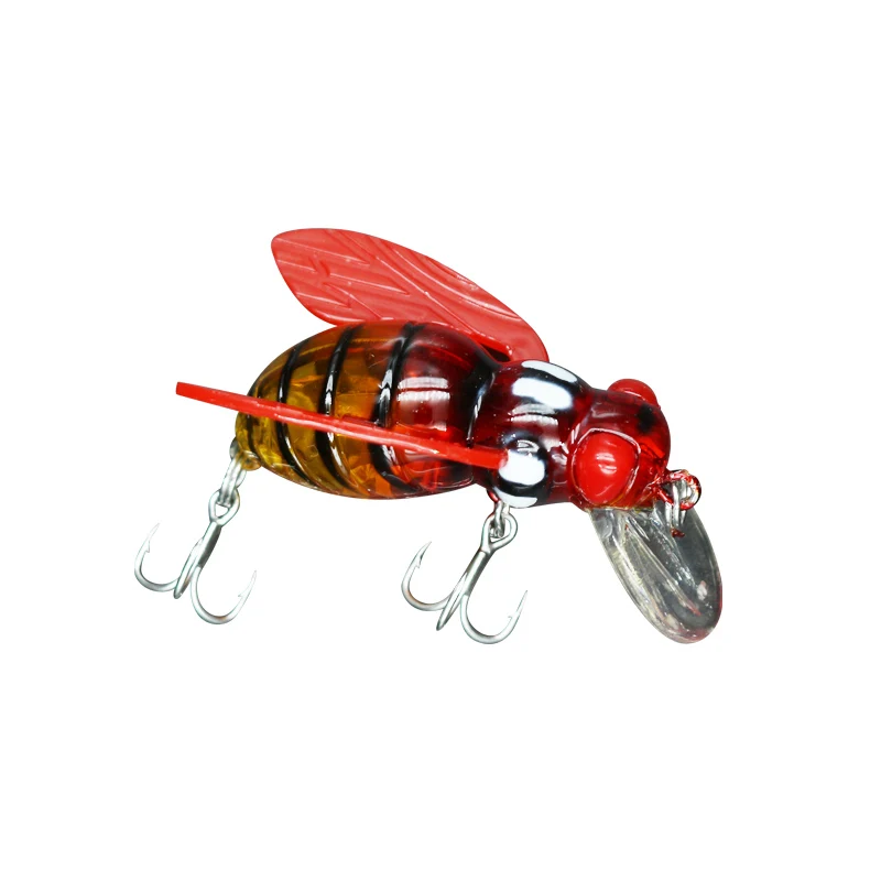 Luya-Cebo falso para hierba de agua dulce, carpa, arenque, carpa plateada, Mino, cebo duro, abejas, moscas, hormigas voladoras, 2023 Original, nuevo - imagen 5