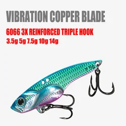 Cebo de Metal VIB, Señuelos de Pesca con hoja de vibración de cobre, 3,5g, 5g, 7,5g, 10g, 14g, Swimbait, Iscas artificiales para Pesca de lubina