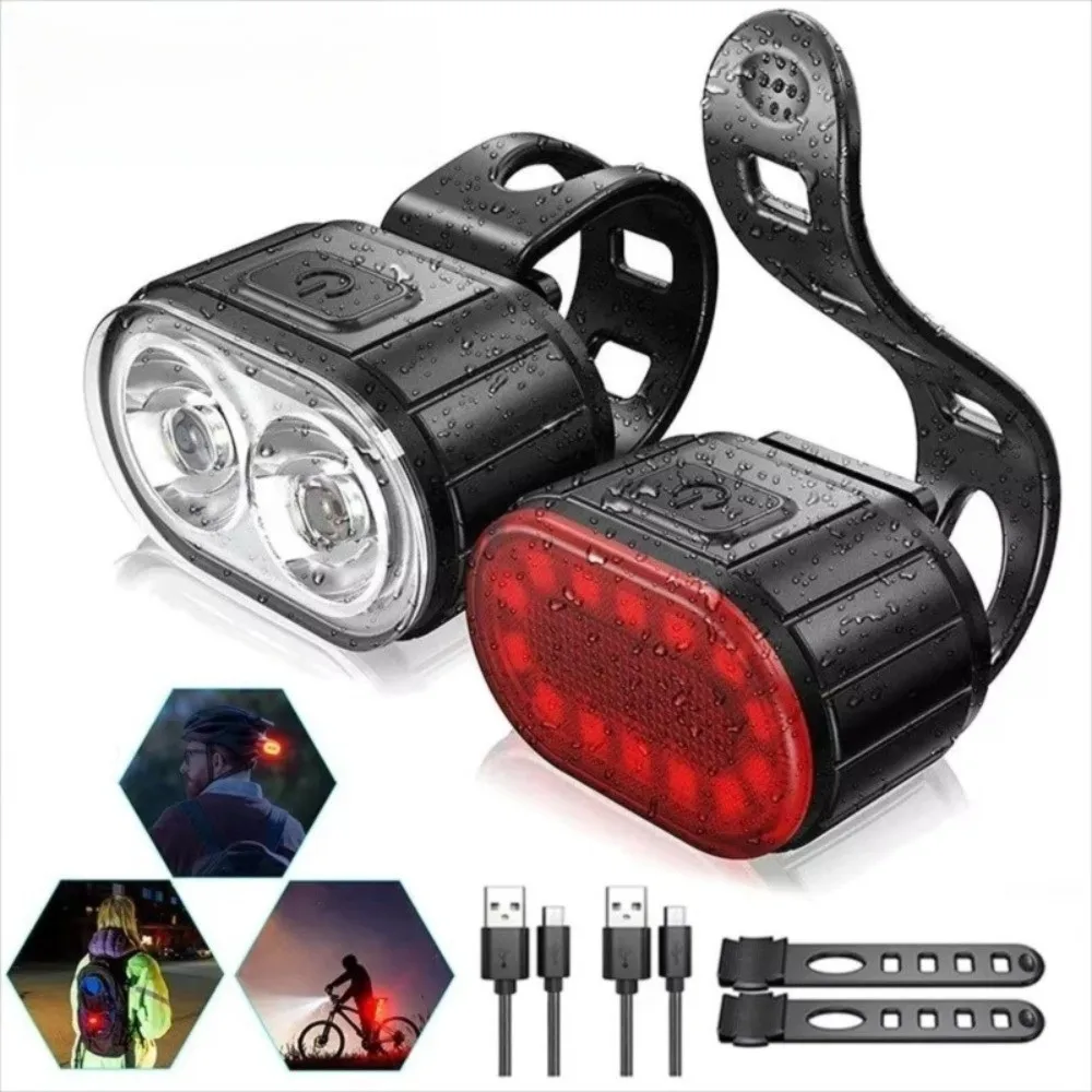 Nueva luz LED recargable por USB para bicicleta, fácil de instalar, iluminación para bicicleta, luz impermeable, faro para bicicleta, accesorios para bicicleta - imagen 4
