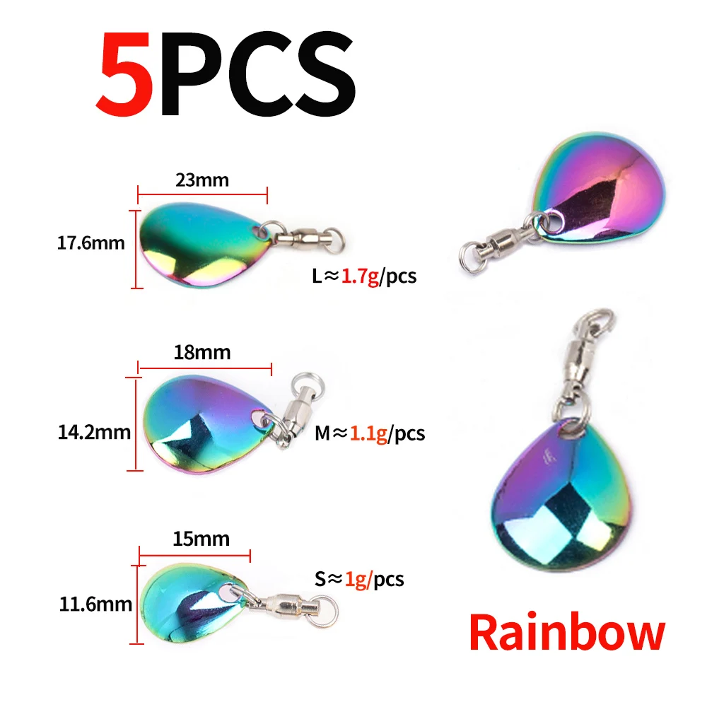 5PCS B Rainbow