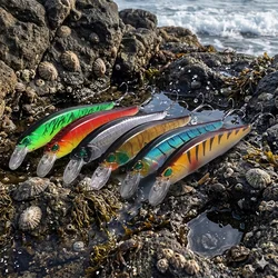 Señuelos Minnow con sonajero 11cm para lubina y lucio