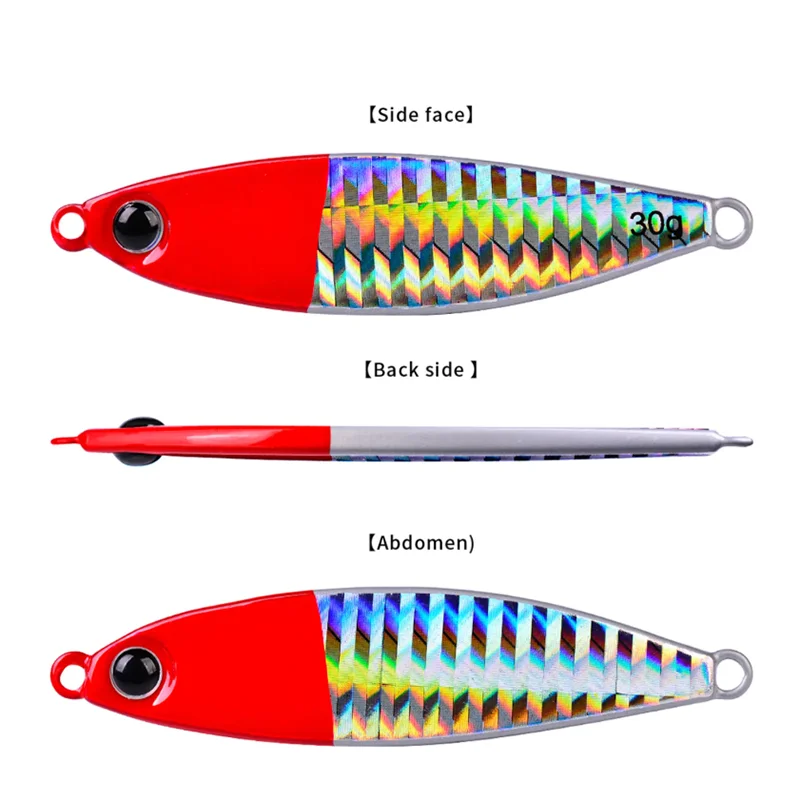 5 unids/caja cebo tipo lápiz accesorio de fundición de Metal Micro plantillas de pesca 7g/10g/15g/20g/30g Shore Casting Jigging cuchara cebo Artificial - imagen 3