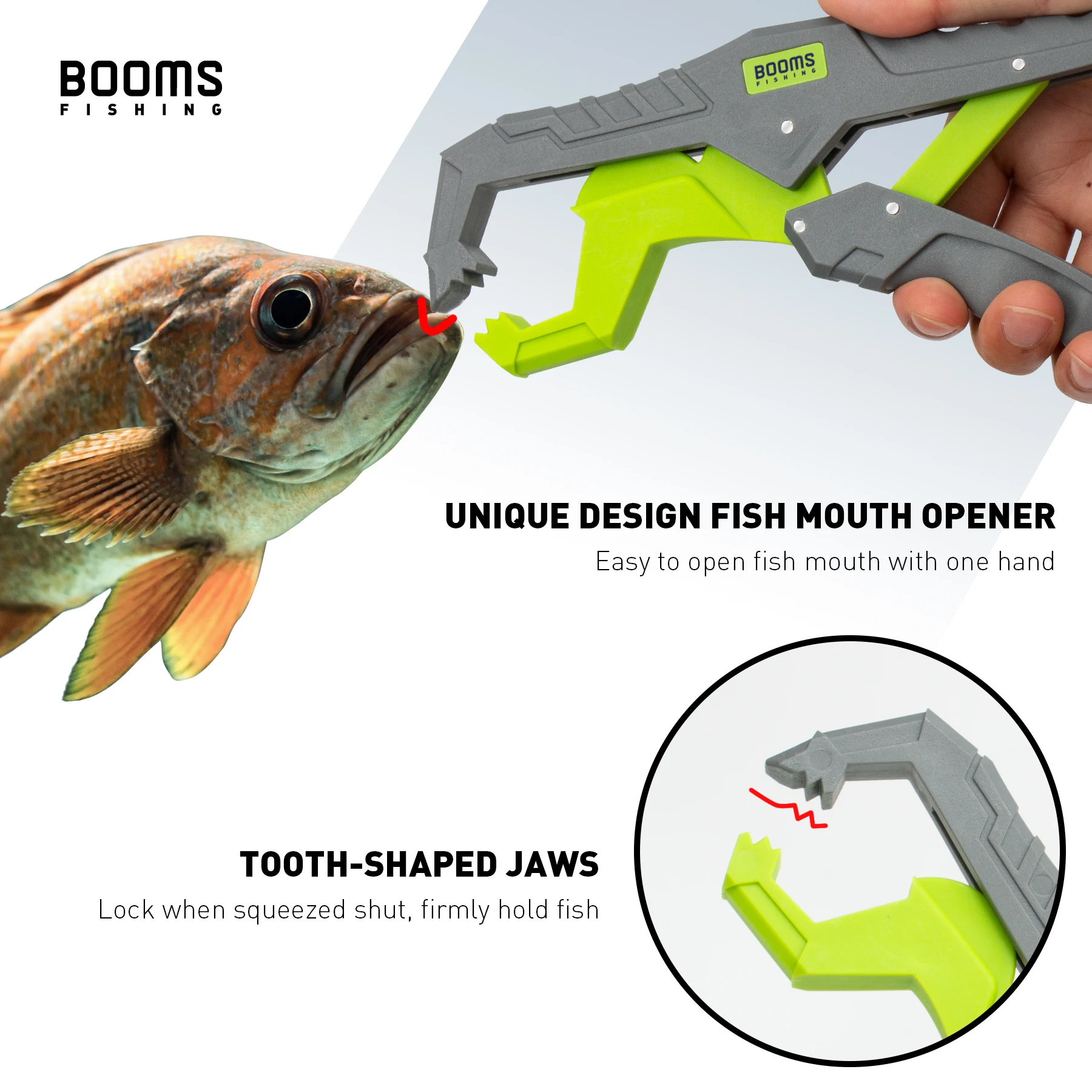 Booms Fishing G5F7 Alicates de pesca y pinza de pescado conjunto de herramientas compuestas con funda de cordón antioxidante anticorrosión más seguro para peces - imagen 3