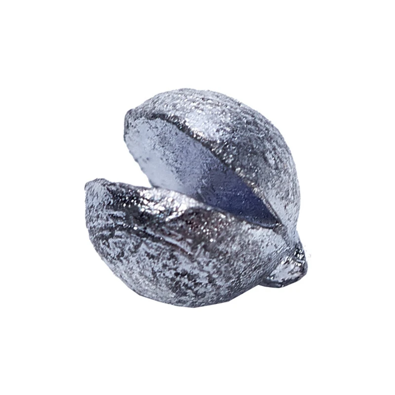 Juego de plomos de plomo para pesca, 50 piezas, 0,3g-1,5g, hundimiento de tiro dividido, peso de pesca de carpa, aparejo de bala de huevo ovalado sólido - imagen 2