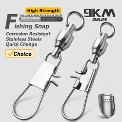 Eslabón giratorio swivel de acero inoxidable – Resistencia máxima pesca