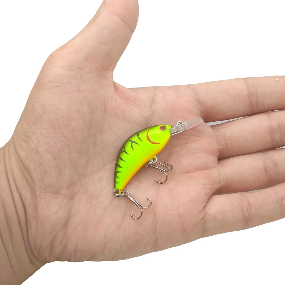 WaterBoy-señuelo de pesca Mini manivela Minnow, 4cm, 1,6 pulgadas, 3,4g, 0,1 oz, Wobbler realista, natación y cebo Artificial clásico colorido - imagen 4